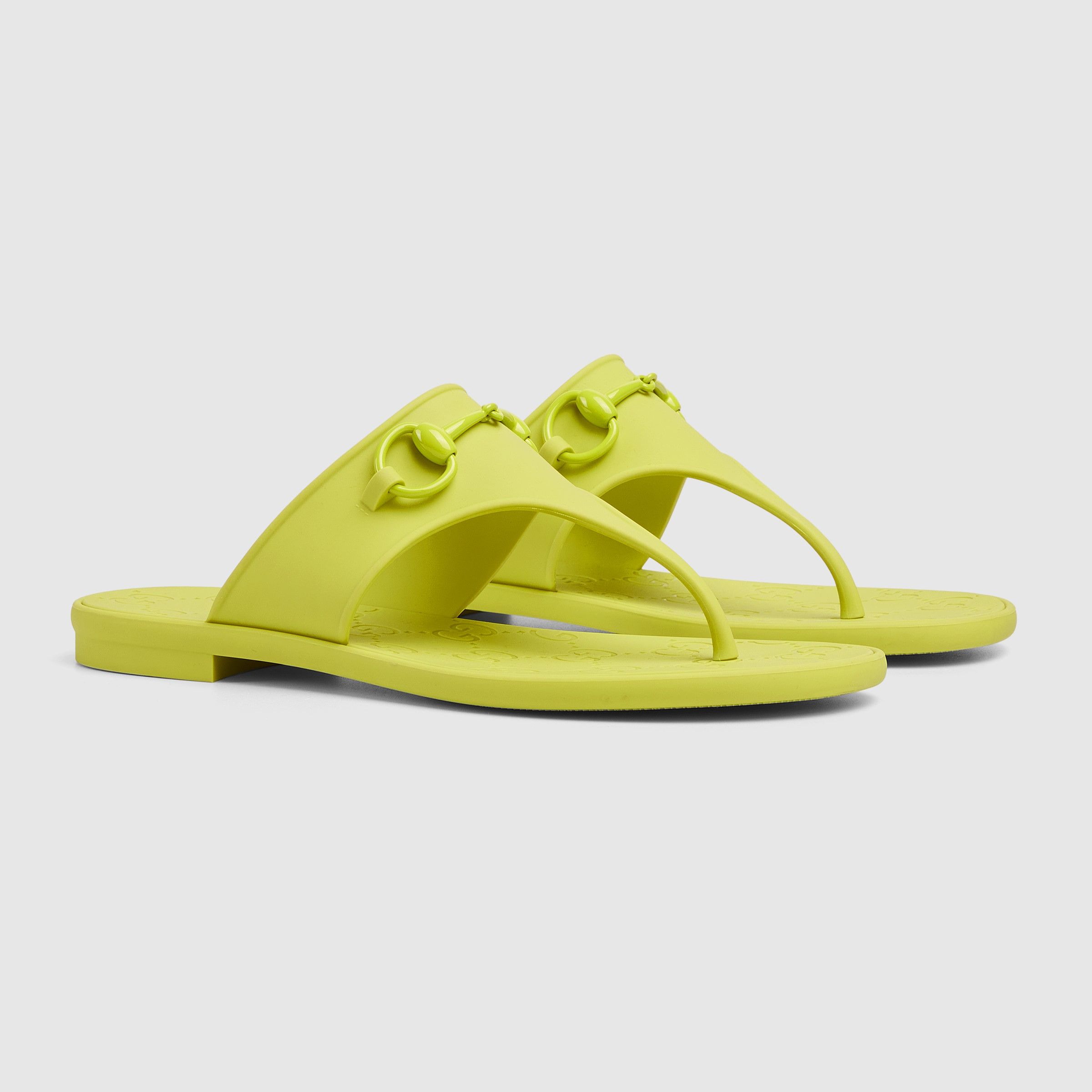 Gucci o1loc1c0326 780306 Women's Thong Sandals With Horsebit Size US 6 / IT 36 - 2 Thumbnail