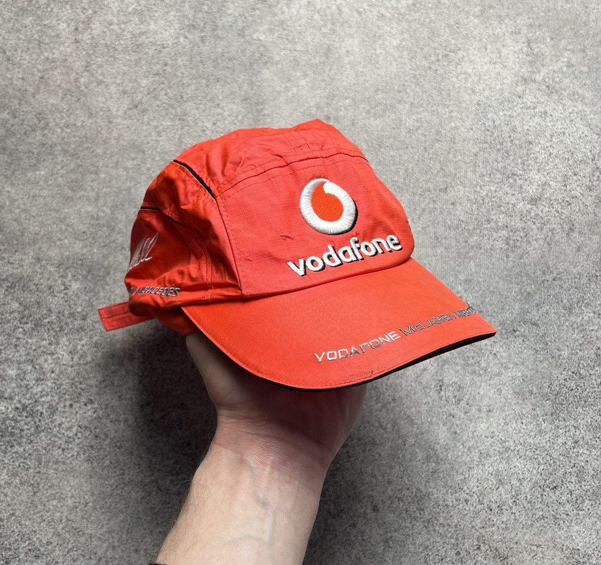 Mercedes-Benz × Vintage Vodafone McLaren Mercedes nylon racing cap Size ONE SIZE - 1 Thumbnail