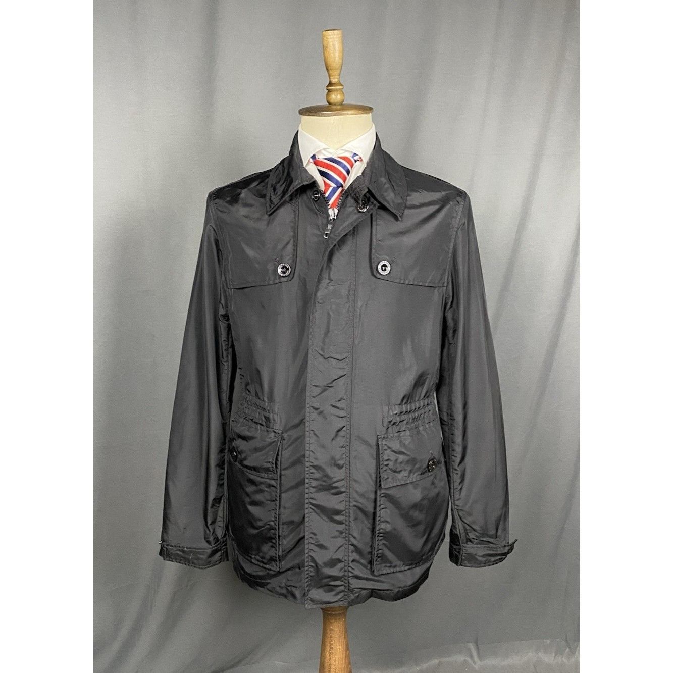 Burberry Burberry Nylon Men's Black Utility Multipocket Sportcoat Jac Size US L / EU 52-54 / 3 - 1 Thumbnail