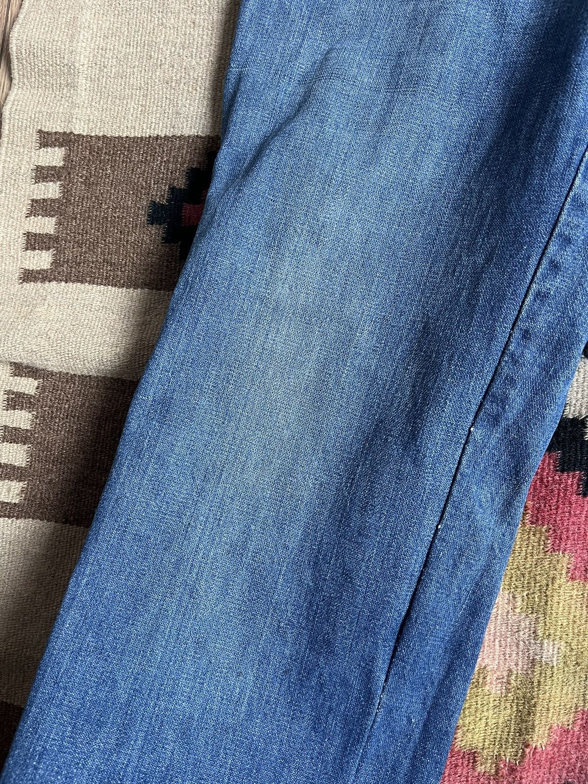 Wrangler Vintage 80s Wrangler Blue Washed Faded Jeans Size 33 Size US 33 - 9 Thumbnail