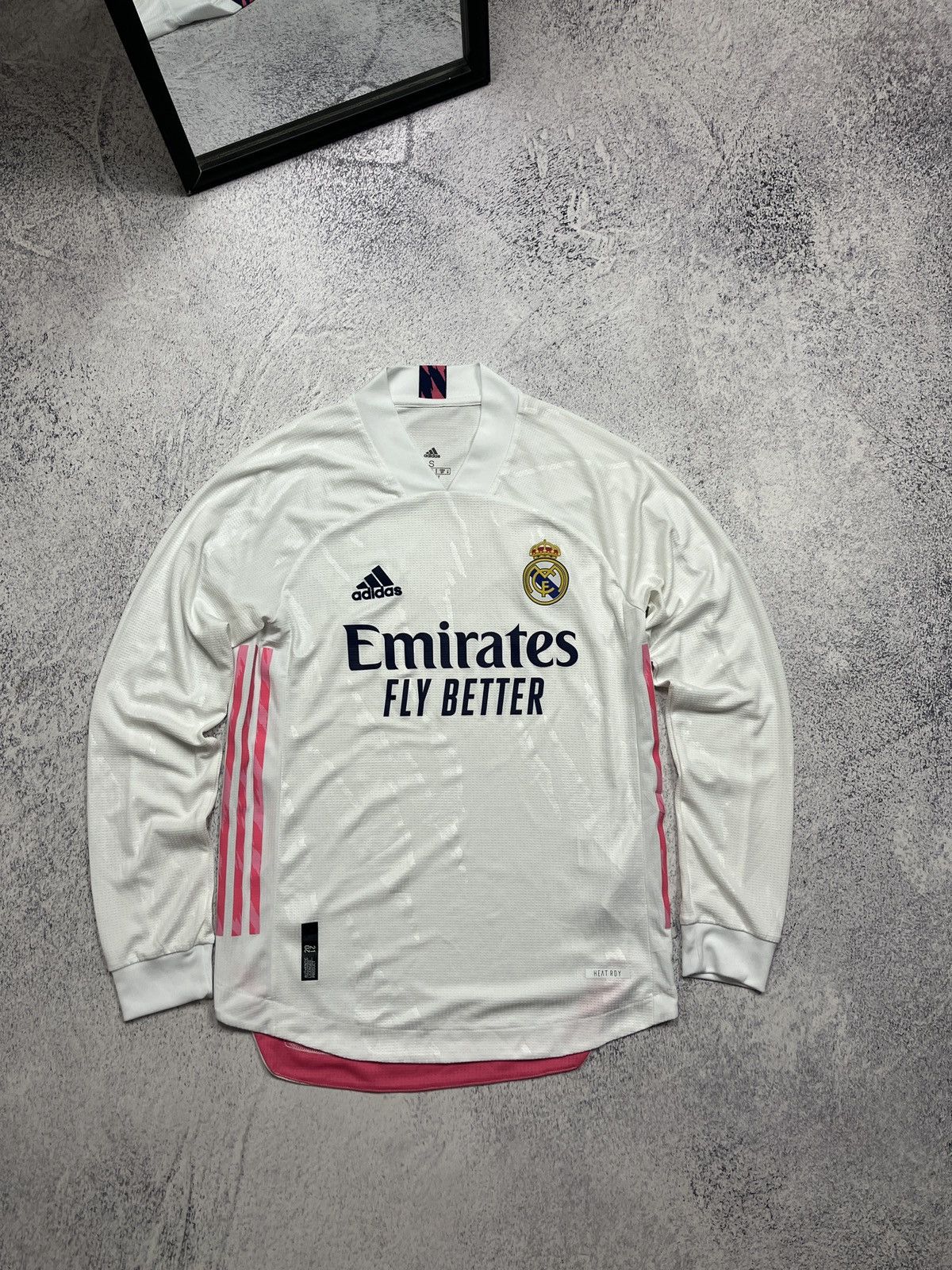 Adidas Real Madrid 2020/2021 Home Soccer Jersey Longsleeve Shirt Size US S / EU 44-46 / 1 - 1 Thumbnail