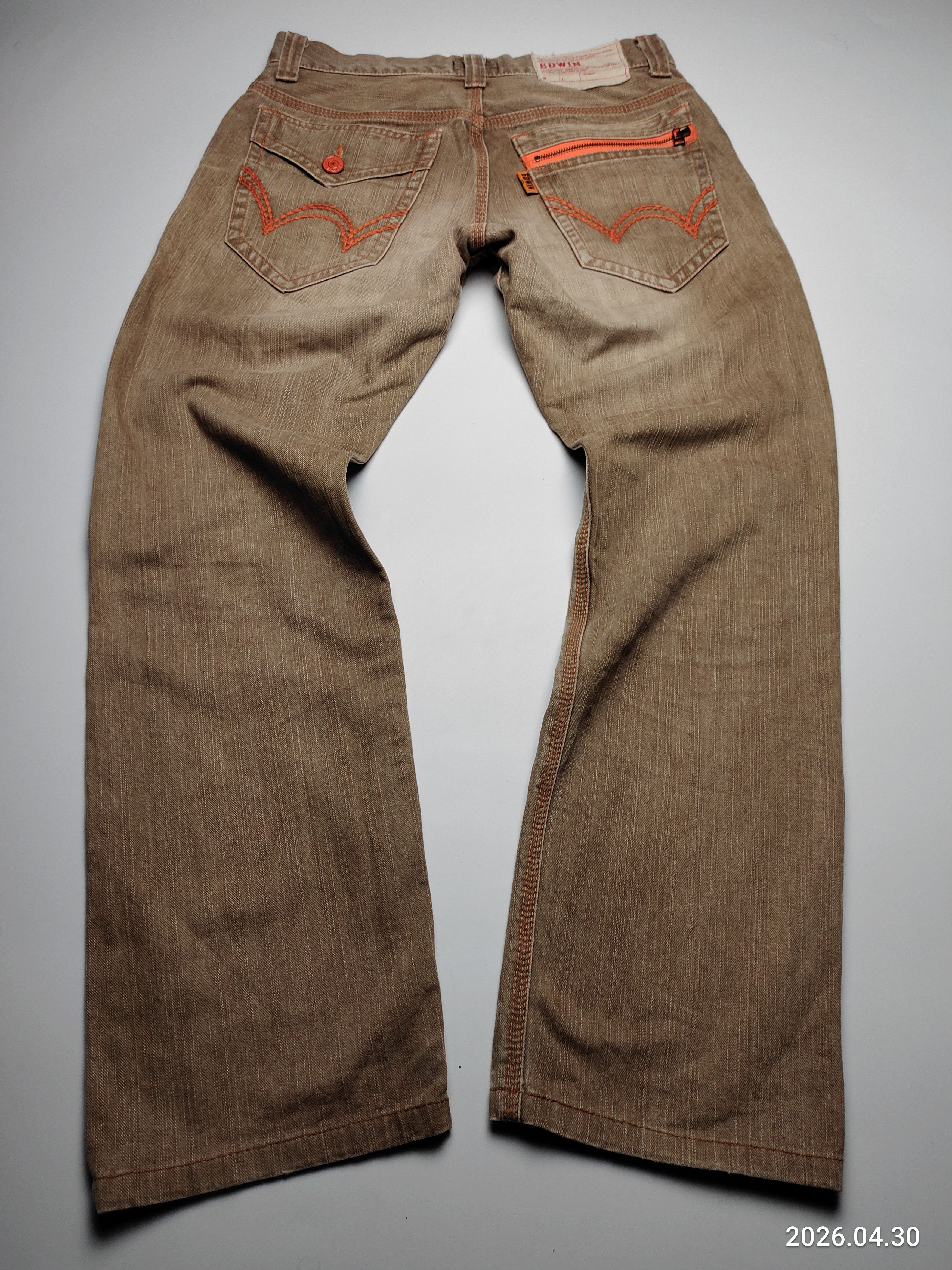 Edwin EDWIN EXCLUSIVE VINTAGE DISTRESS DENIM JEANS Size US 30 / EU 46 - 2 Thumbnail