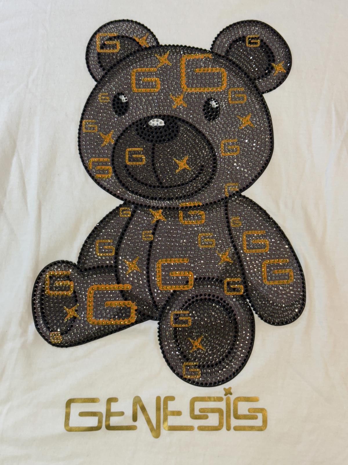 Designer Genesis Rhinestones Teddy Bear T-shirt - M Size US M / EU 48-50 / 2 - 3 Thumbnail