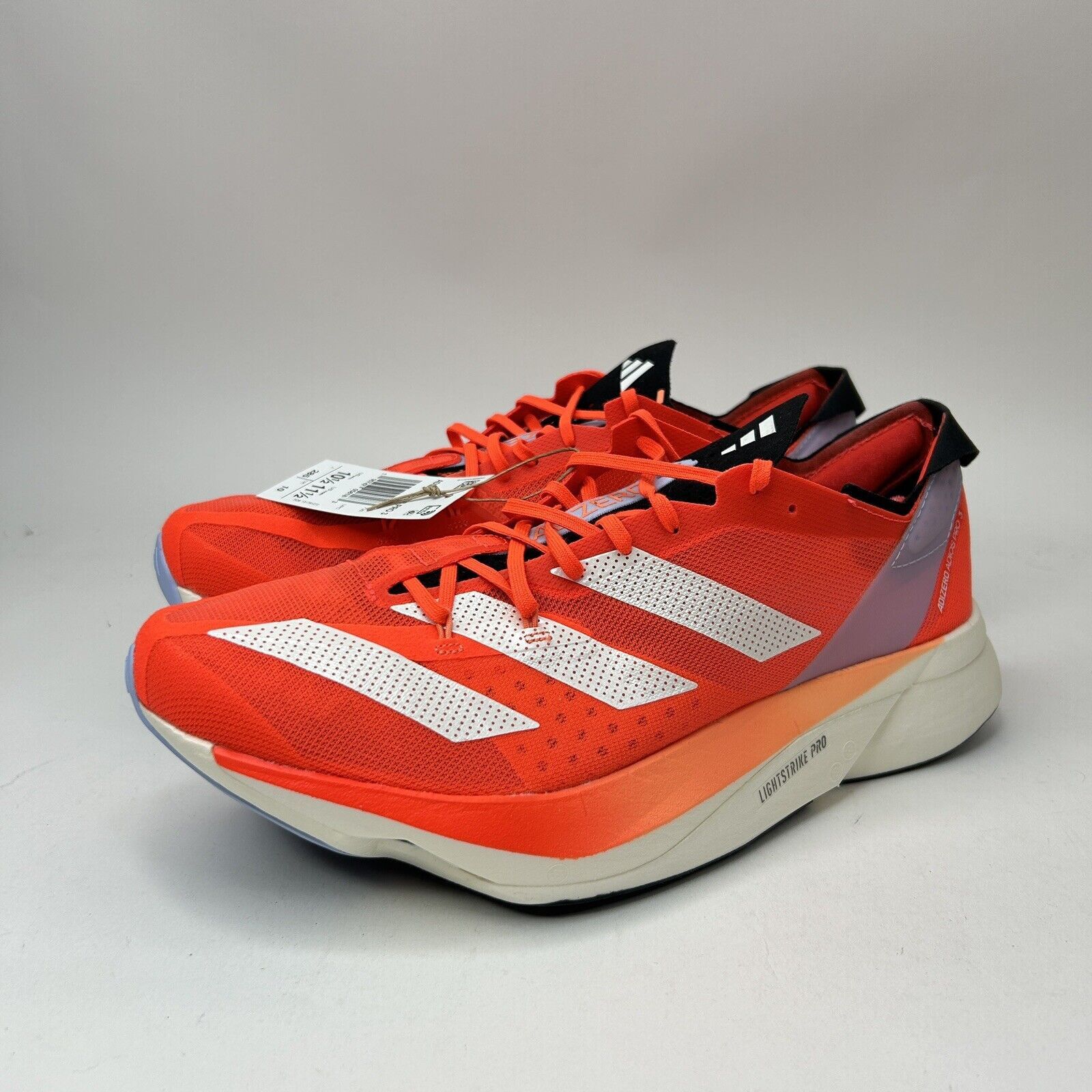 Adidas Adidas Adizero Adios Pro 3 “Solar Red” 2023 Size US 10.5 / EU 43-44 - 3 Thumbnail