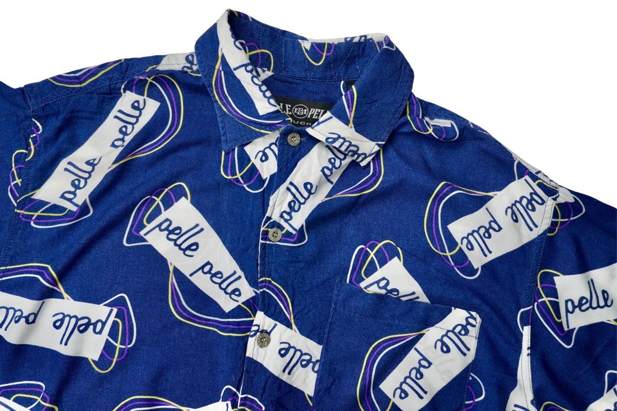 Marc Buchanan × Pelle Pelle × Vintage Pelle pelle marc buchanan overprinted spellout button shirt Size US M / EU 48-50 / 2 - 3 Thumbnail