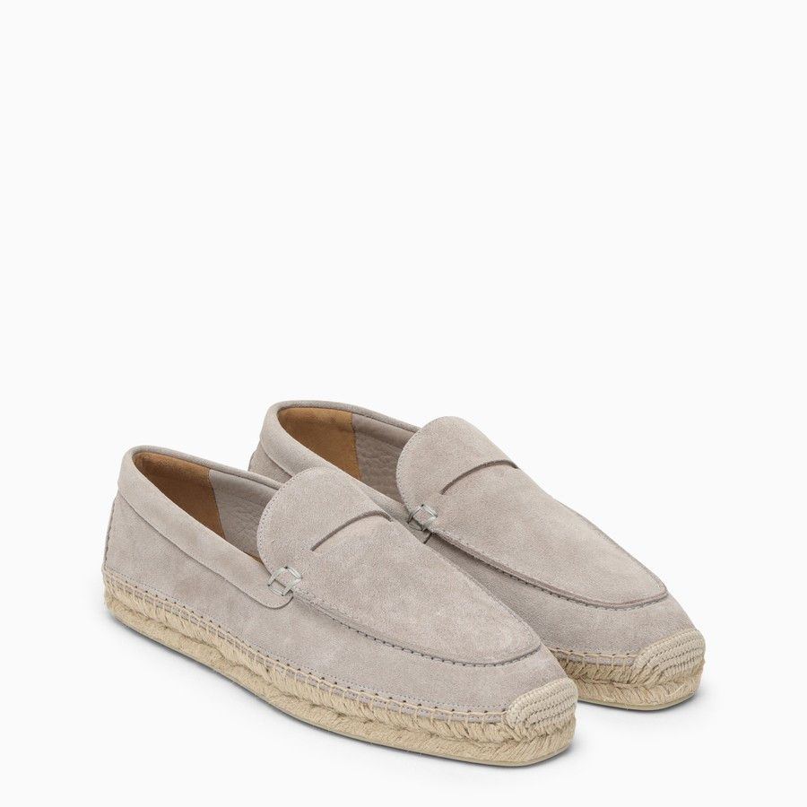 image of Christian Louboutin O1D2Blof0324 Loafers In Grey, Men's (Size 8)