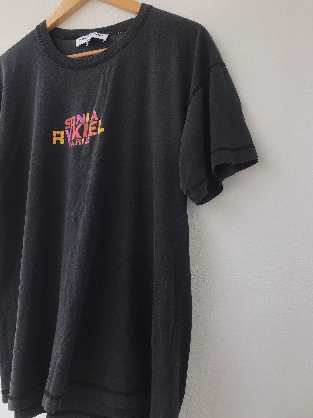 Japanese Brand Sonia Rykiel multicolor logo shirt Size US L / EU 52-54 / 3 - 4 Thumbnail