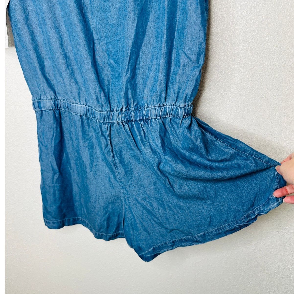 Other NWT W118 Vivian Sleeveless Half Button drawstring Romper L Size 36" / US 14 / IT 50 - 6 Thumbnail
