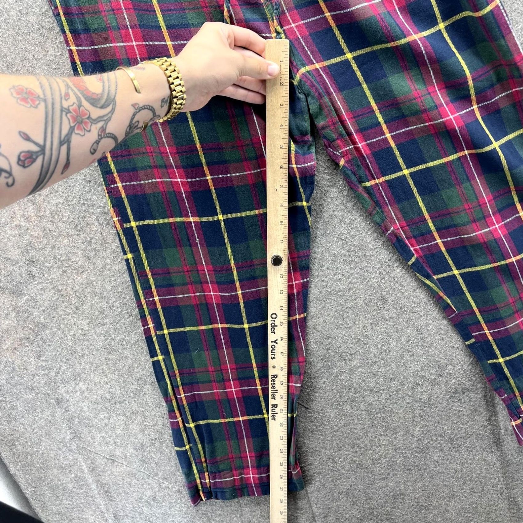 Polo Ralph Lauren Polo Ralph Lauren Pajama Pants Mens Medium Flannel Plaid Pajama Lounge Green Navy Mulitcolor vtg Size US M / EU 48-50 / 2 - 5 Thumbnail