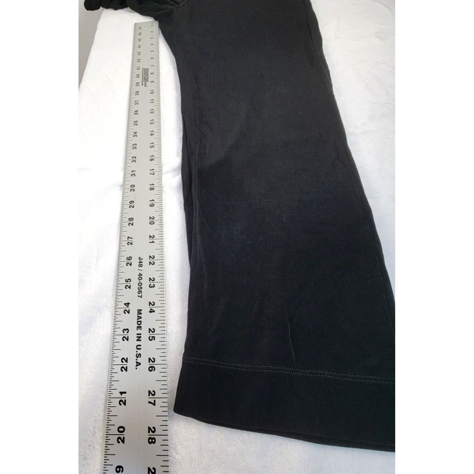 Vintage Chico's Travelers Womens Mid-Rise Straight Leg Pull-On Pants Size 1 Short Black Size 25" / US 0 / IT 36 - 8 Thumbnail