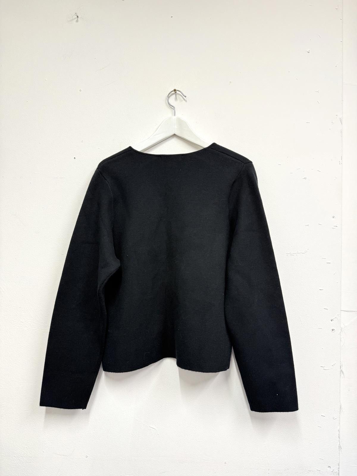M.E. Sport M&S Black V-Neck Button-Up Cardigan Size 18 Size US M / EU 48-50 / 2 - 4 Thumbnail