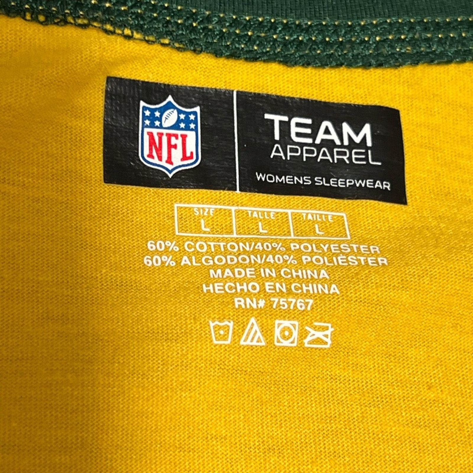 NFL NFL Team Apparel Women's Green Bay Packers T-Shirt L Large Size L / US 10 / IT 46 - 3 Thumbnail