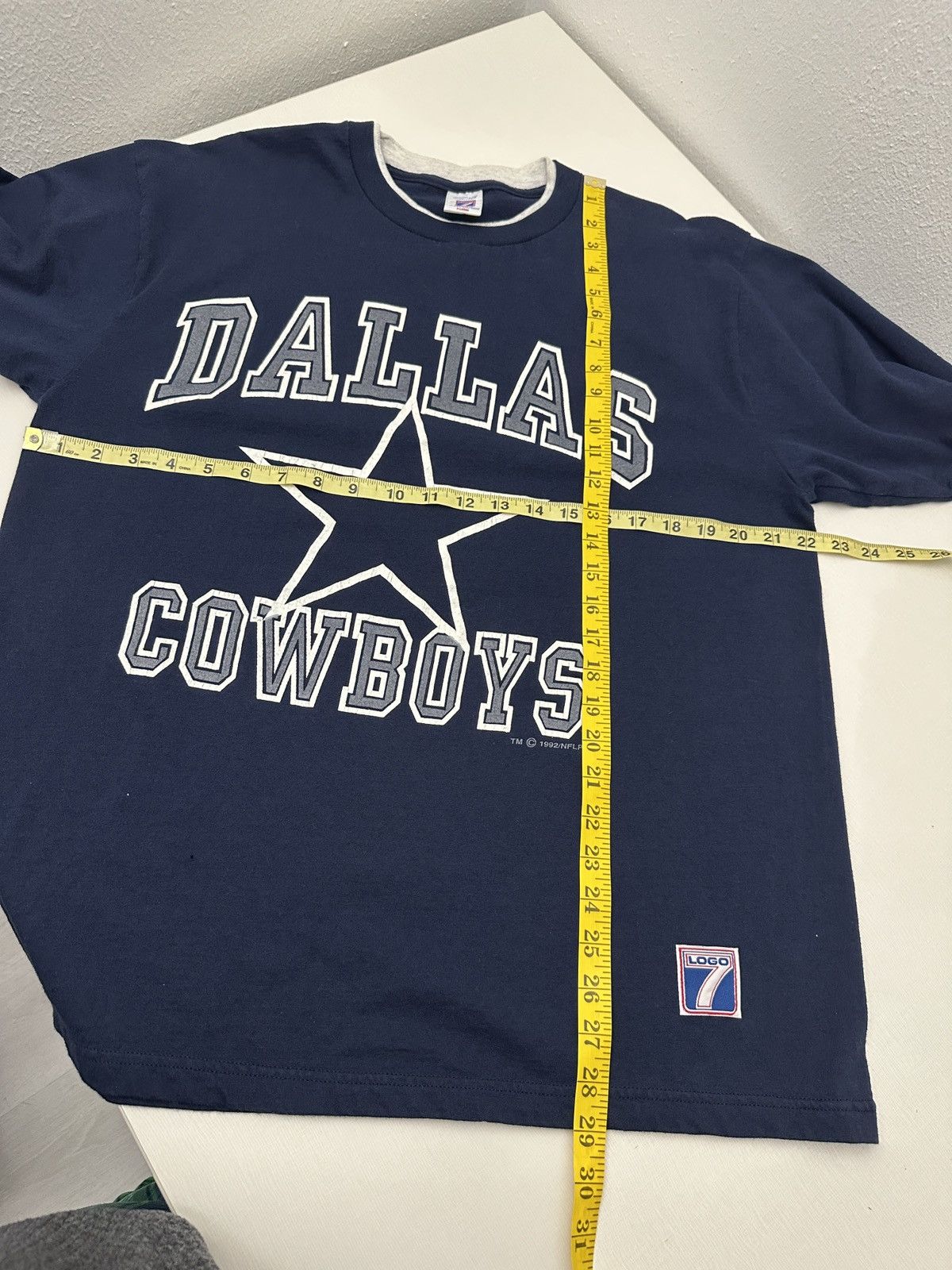 Logo 7 Vintage 90s Dallas Cowboys Logo 7 1992 NFL Double Sleeves XL Size US XL / EU 56 / 4 - 3 Thumbnail