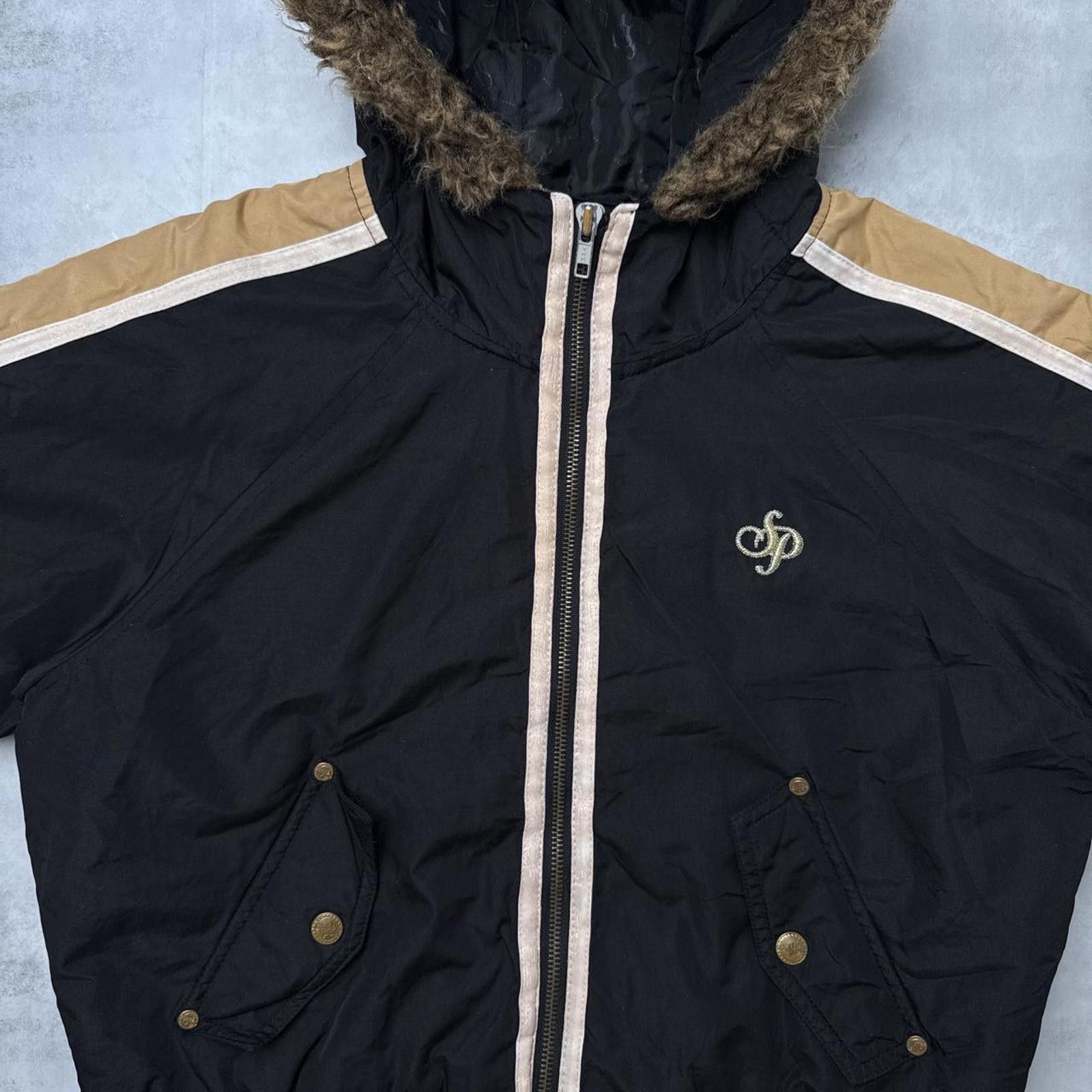 Southpole Y2K Southpole Black Puffy 00s Zip Up Fur Hooded Jacket Size M / US 6-8 / IT 42-44 - 7 Thumbnail