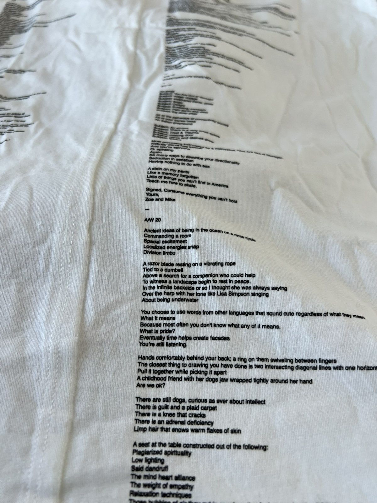 Eckhaus Latta Runway Show Invite T Shirt Size US L / EU 52-54 / 3 - 4 Thumbnail