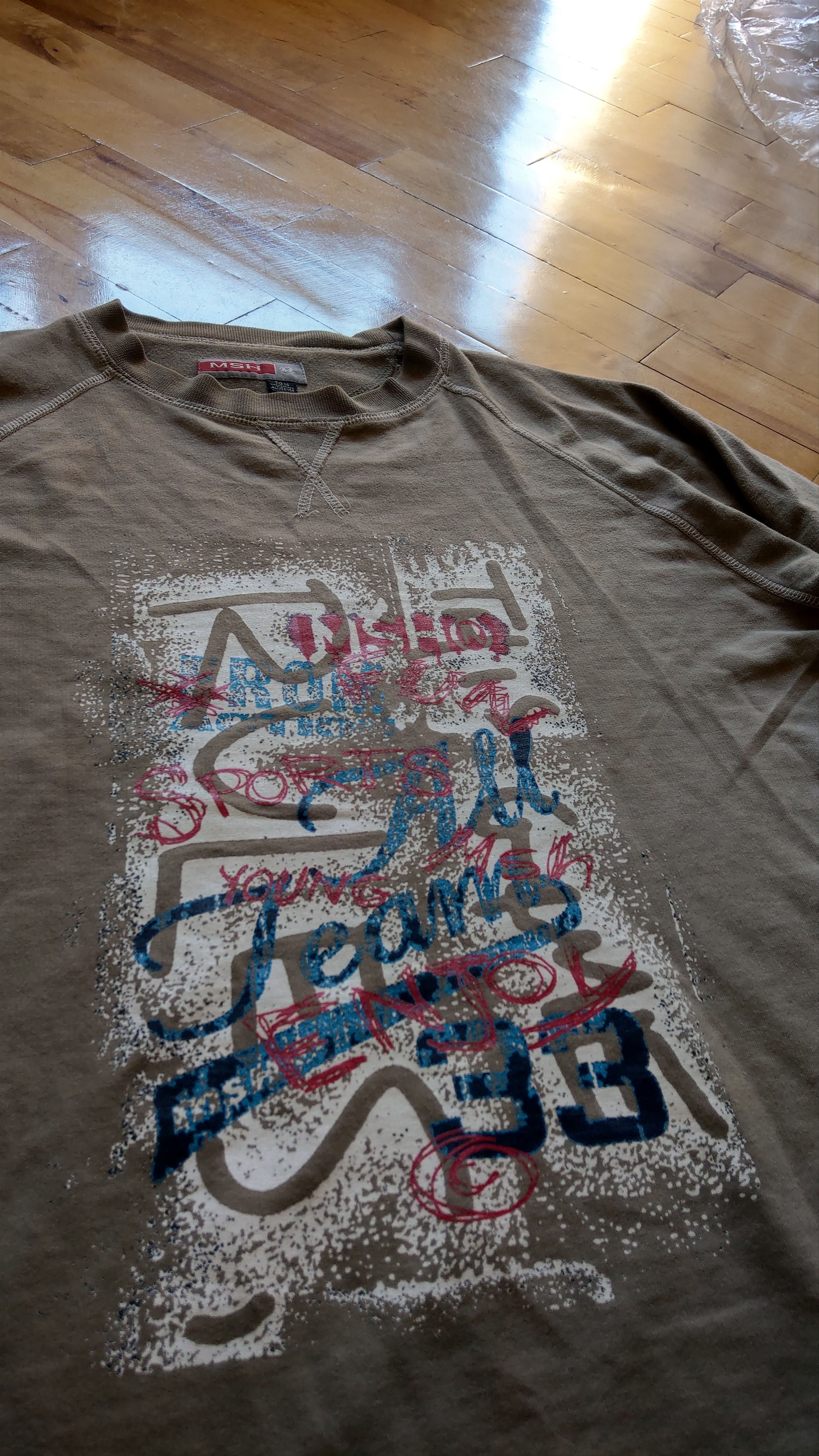 Japanese Brand × Vintage Graffiti Sweatshirt Tags Vintage Frayed Alt Opium Grunge 90s Size US L / EU 52-54 / 3 - 2 Thumbnail