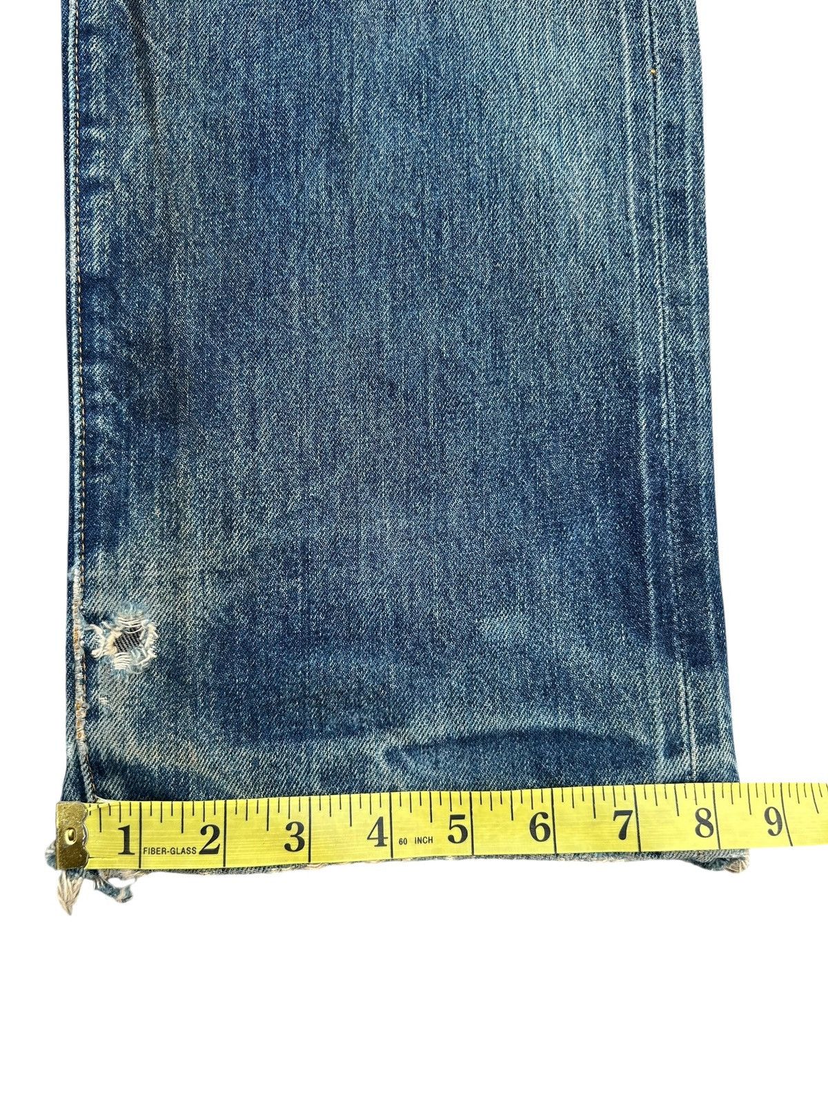 Kapital Vintage Levis 501XX big E Selvedge Distressed Repair Denim Size US 29 - 23 Thumbnail