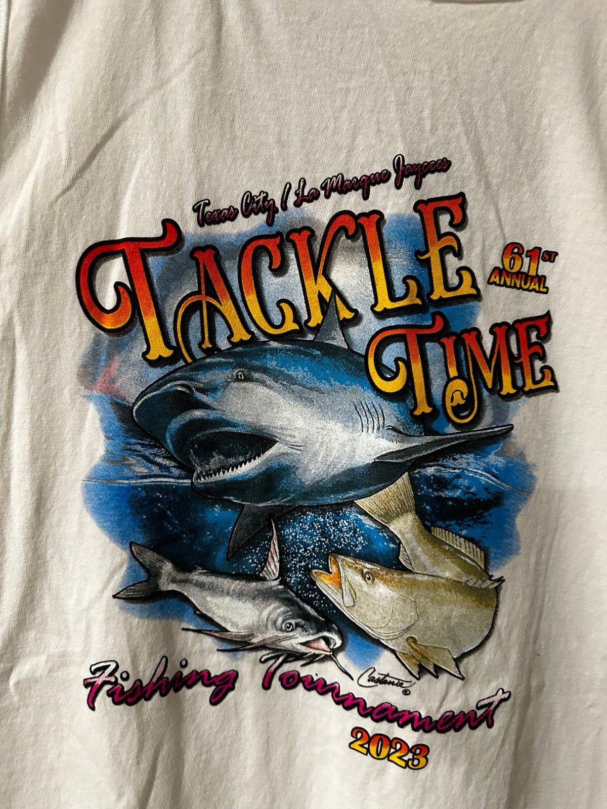 Gildan Vintage fishing Muscle shirt Size US XXL / EU 58 / 5 - 1 Thumbnail