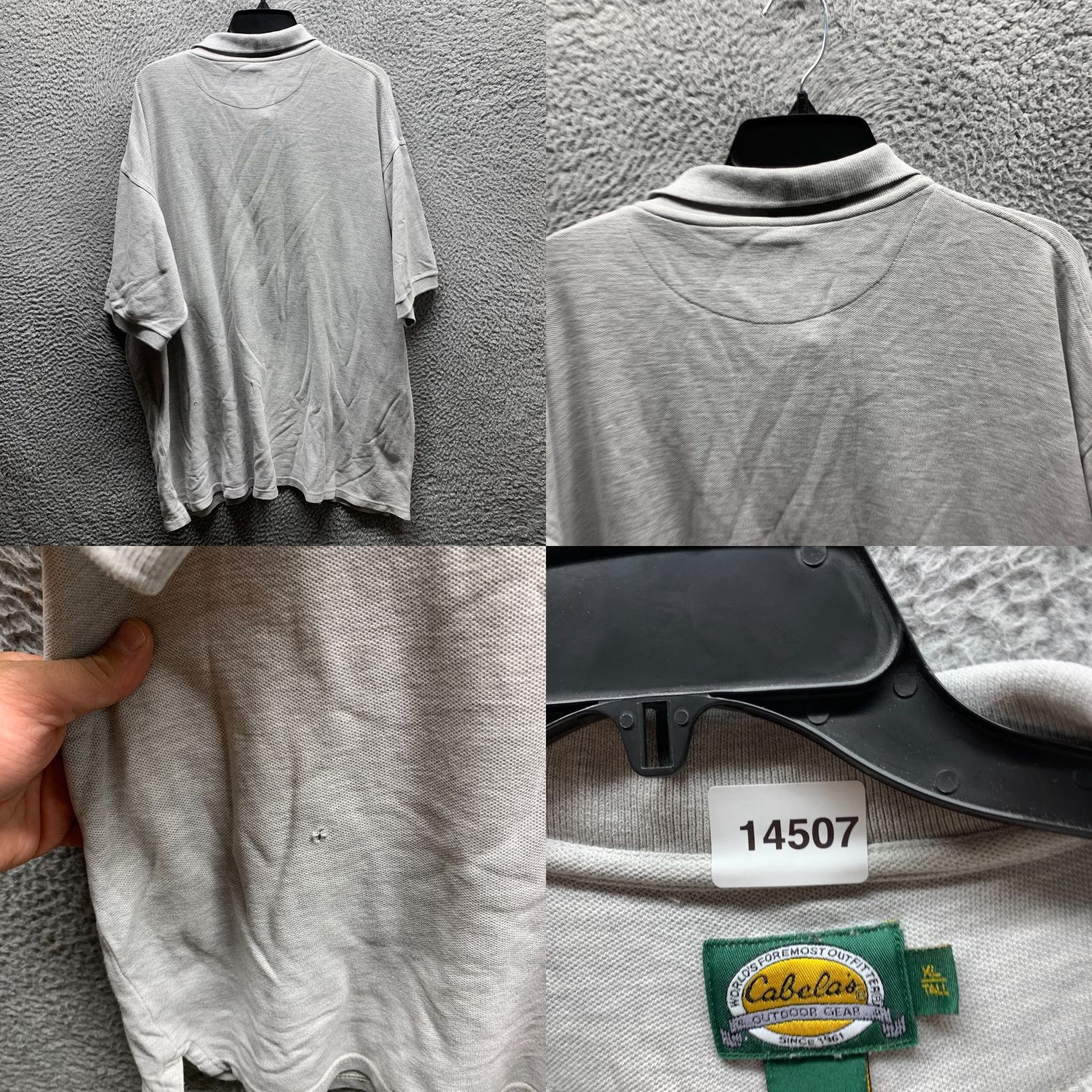 Vintage Cabela's Polo Shirt XL Gray Cotton Mens Casual Outdoor Polo Shirt XL Gray Cotton Mens Vintage: No Size US XL / EU 56 / 4 - 10 Thumbnail
