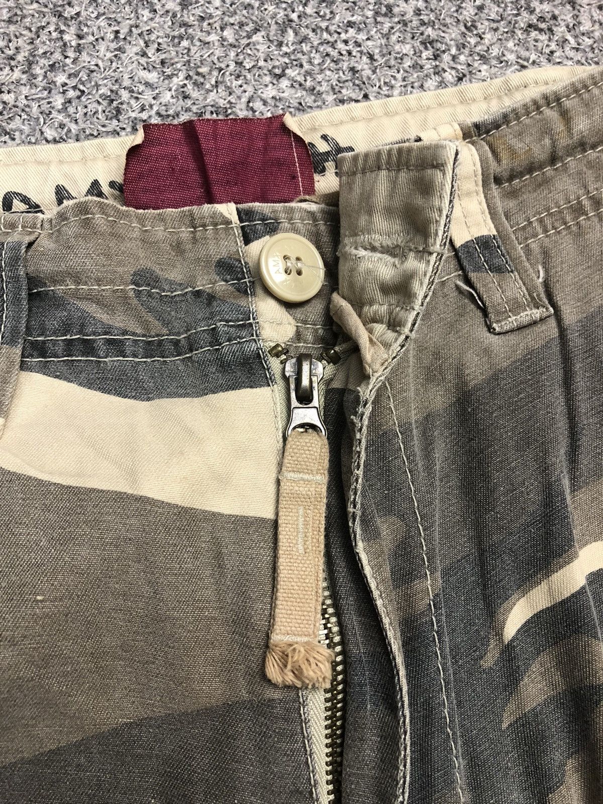 Japanese Brand × Vintage Vintage Y2K AMX AND FITCH Camo Multi Pocket Cargopants Size US 32 / EU 48 - 4 Thumbnail