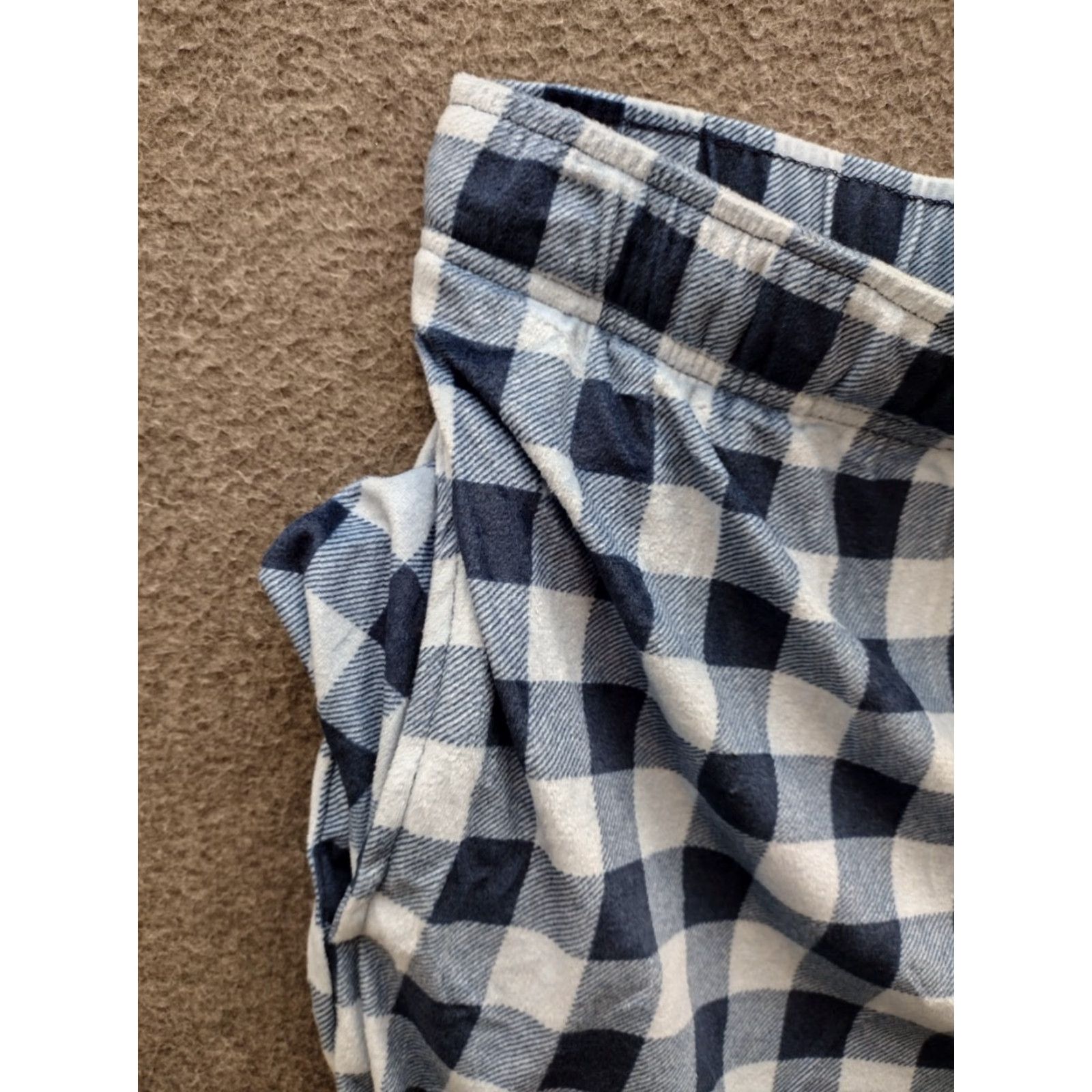 George George Men’s Relaxed Fit Fleece Sleep Pants 2XL Multicolor Plaid Lounge Pants with Drawstring Pockets Size US 39 - 6 Thumbnail