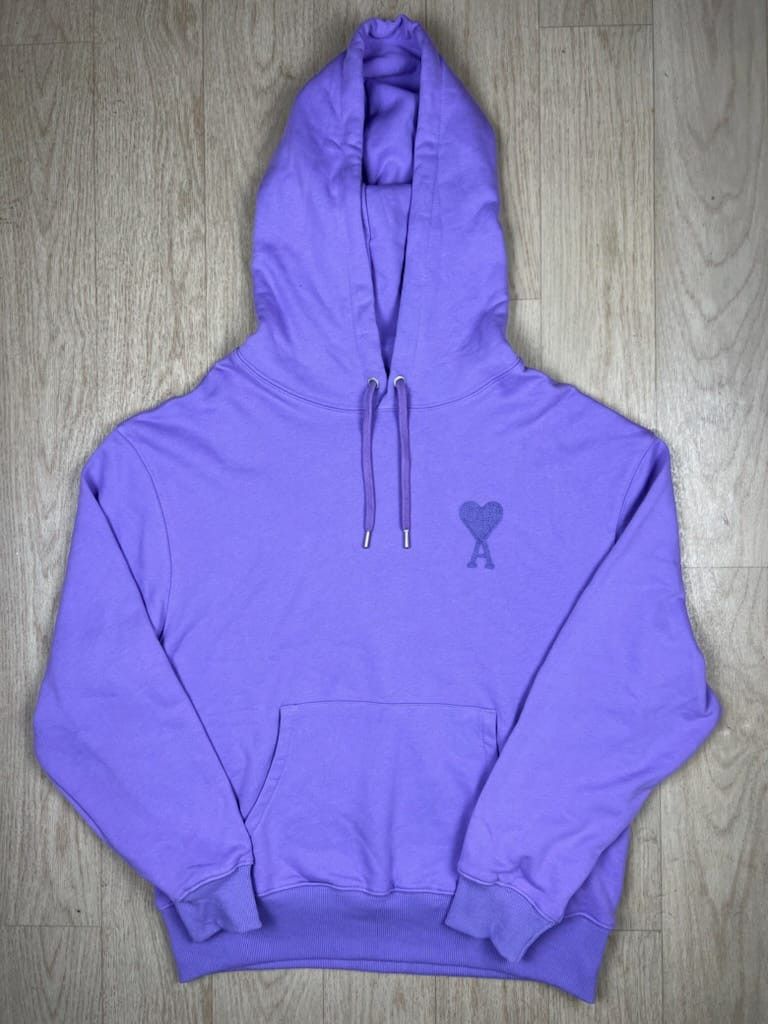 image of Ami Paris Sweatshirt in Purple, Men's (Size Large)