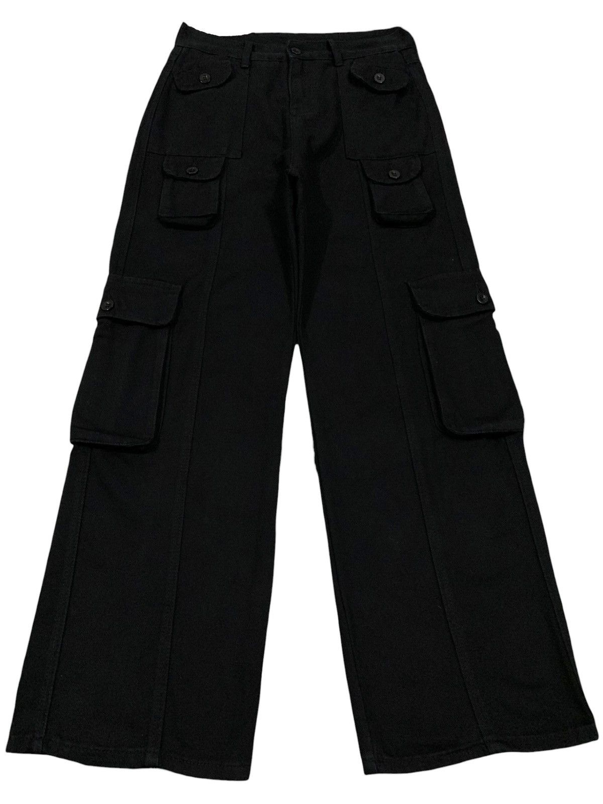 Vintage Japanese Brand Baggy Multi-pockets Cargo Denim Style
