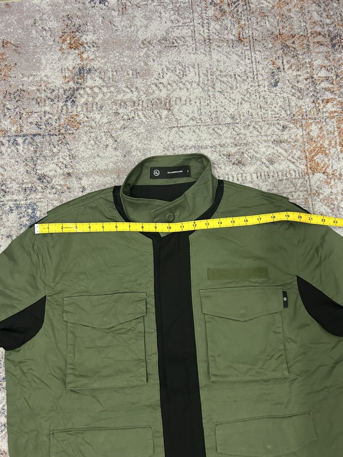 GU × Undercover GU X Undercover Outer Big Pocket Button Shirt Size US XL / EU 56 / 4 - 13 Thumbnail