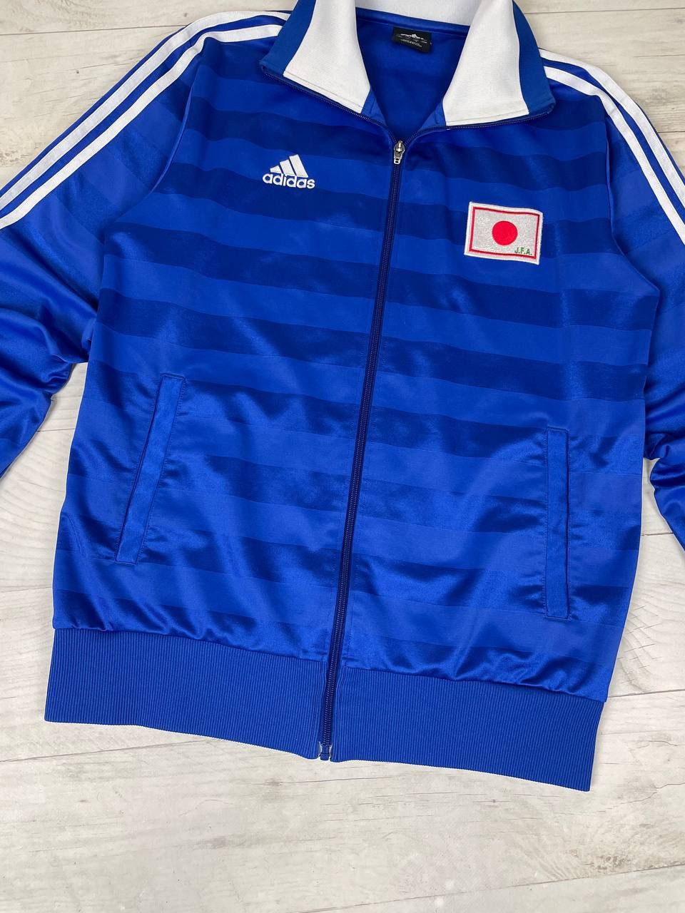 Adidas Vintage Adidas Japan Training Football Track Jacket Soccer Size US L / EU 52-54 / 3 - 3 Thumbnail