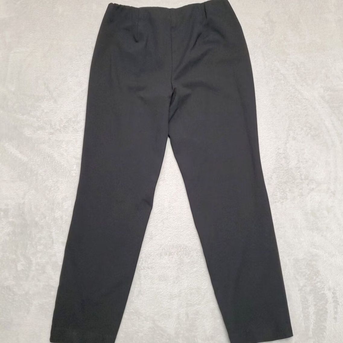 J. Jill J Jill Pant Women S Black Ponte Viscose Nylon 4 Way Stretch Pleated Slim Leg Pants, Slim, Black, Women S, Regular, Ponte, 28 in Inseam Size 28" / US 6 / IT 42 - 6 Thumbnail