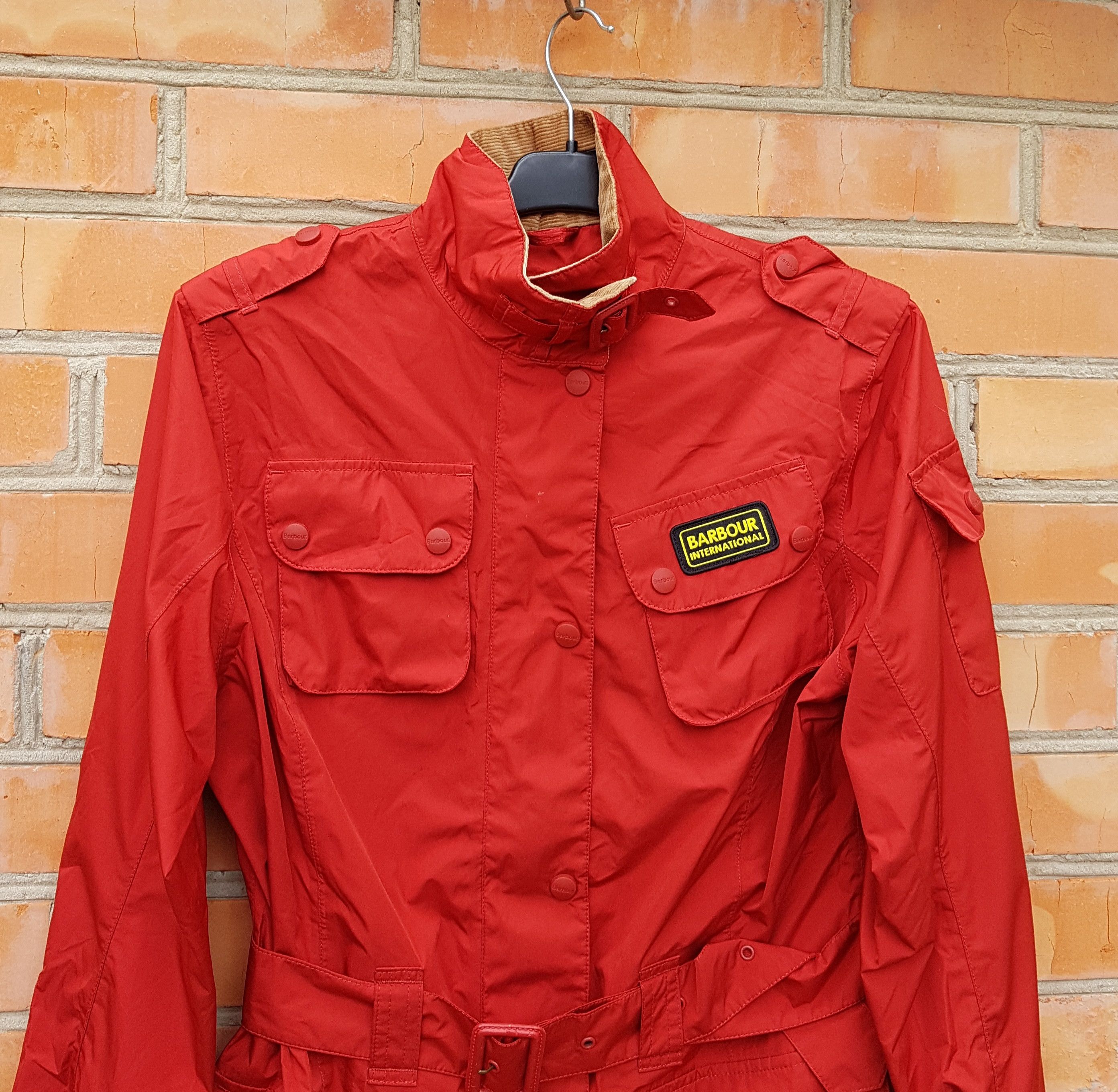 Barbour × Vintage Barbour International L1022 Featherweight Belted Jacket Size M / US 6-8 / IT 42-44 - 2 Thumbnail