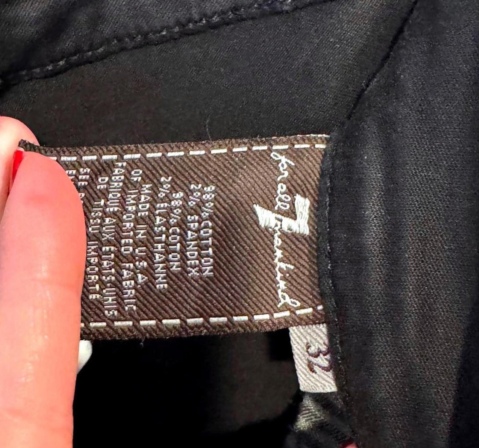 7 For All Mankind Stylish 7 for All Mankind Black Denim Jeans Size 32" / US 10 / IT 46 - 4 Thumbnail