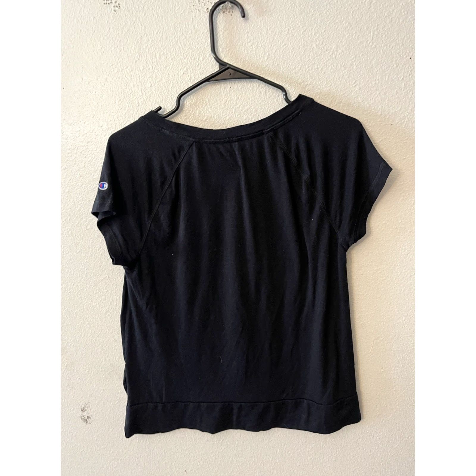 Champion Champion Womens T-Shirt Size Small Black Crew Neck Short Sleeve Tee Size S / US 4 / IT 40 - 3 Thumbnail