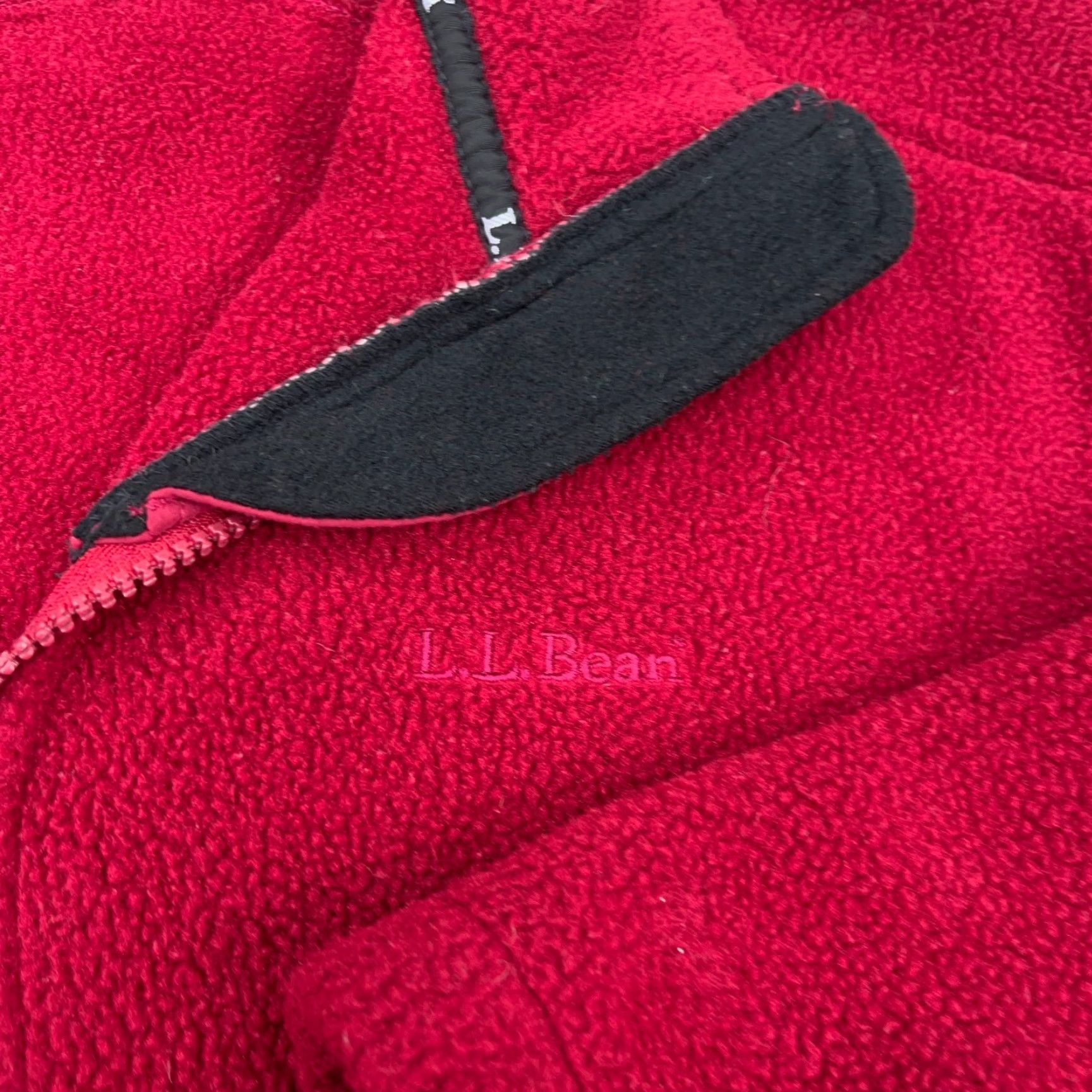Vintage VINTAGE L.L. Bean Jacket Mens Large Red Fleece Full Zip Short Bomber Jacket Size US L / EU 52-54 / 3 - 4 Thumbnail