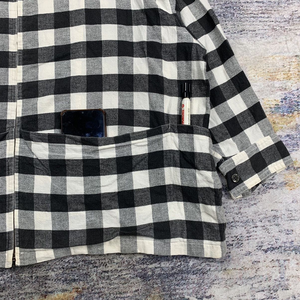 Issey Miyake × Japanese Brand Vintage 90s Issey Miyake multi pocket Zipper flannel Size US L / EU 52-54 / 3 - 6 Thumbnail