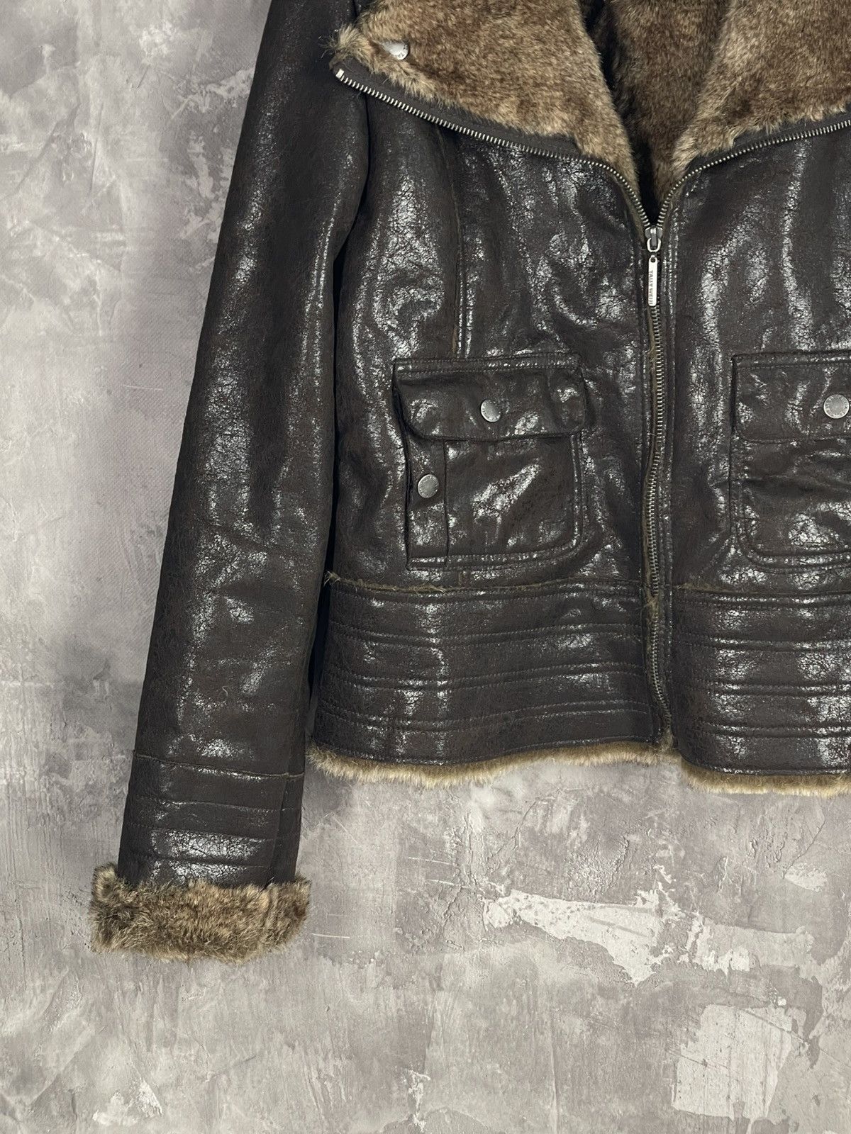 If Six Was Nine × Japanese Brand Y2K Jacket Eco Faux Leather Fur lgb Style Archive Size M / US 6-8 / IT 42-44 - 5 Thumbnail