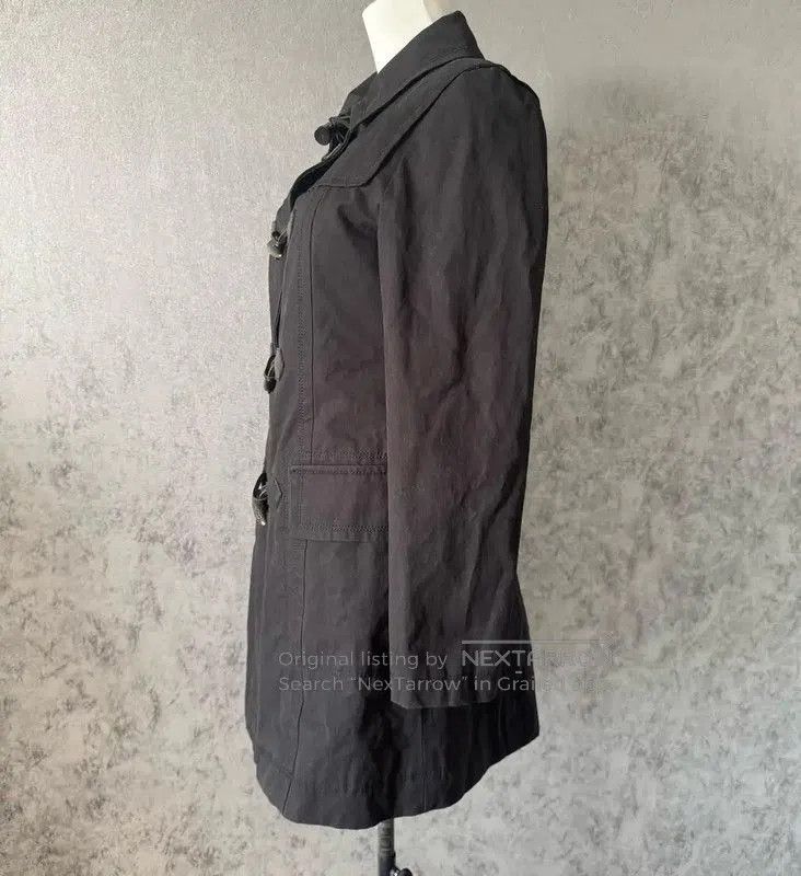 Burberry Burberry Black Cotton Mid-Length Coat. Size M / US 6-8 / IT 42-44 - 3 Thumbnail