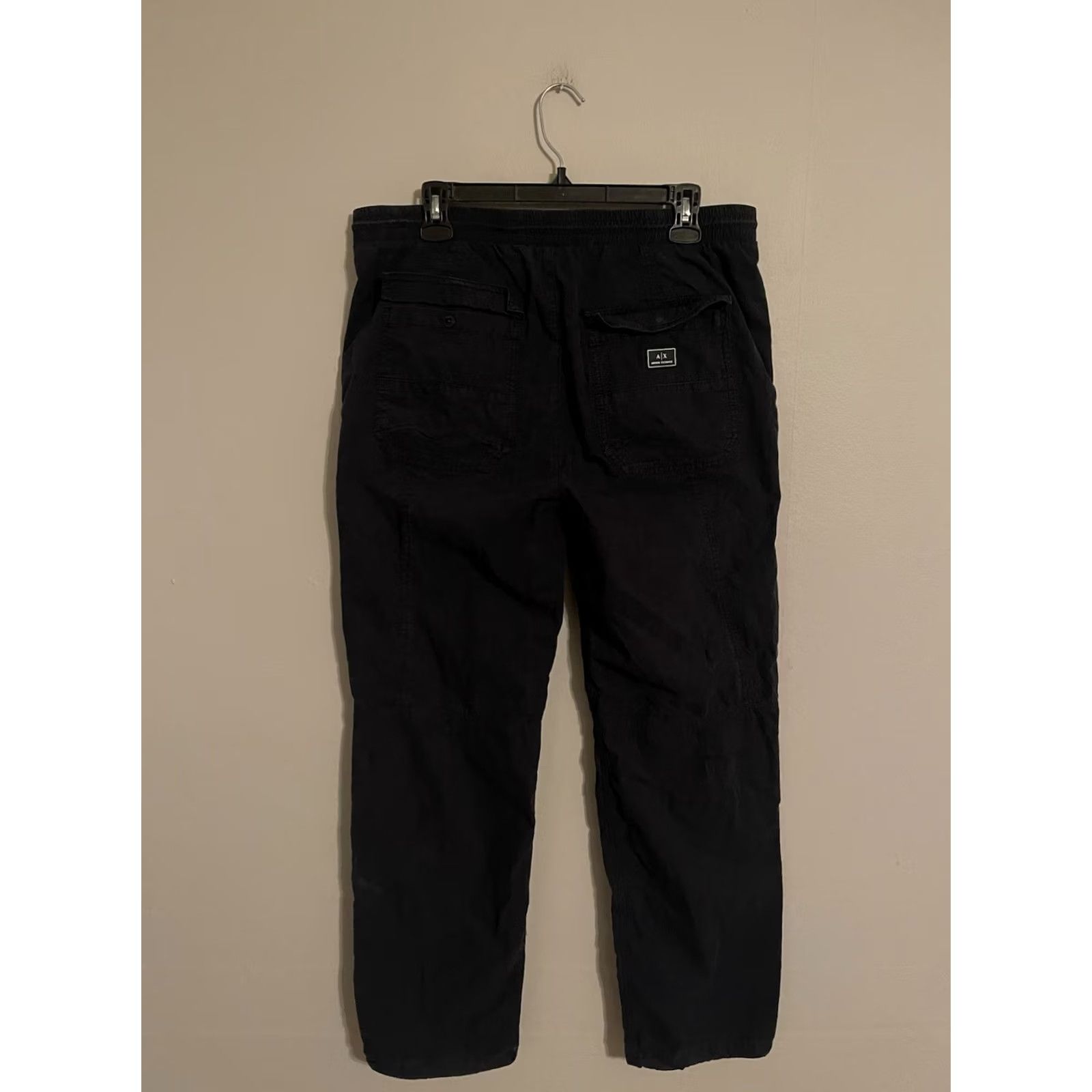 Armani Exchange Armani Exchange AX Dark Navy Blue Cotton Nylon Gorpcore Outdoor Pants - Men 34 Size US 34 / EU 50 - 3 Thumbnail