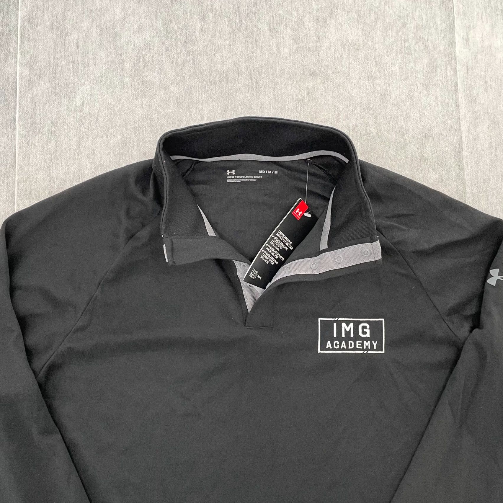 Under Armour Under Armour Sweater Adult Medium Black Pullover Mock Neck IMG Academy Men NEW Mens Size US M / EU 48-50 / 2 - 3 Thumbnail