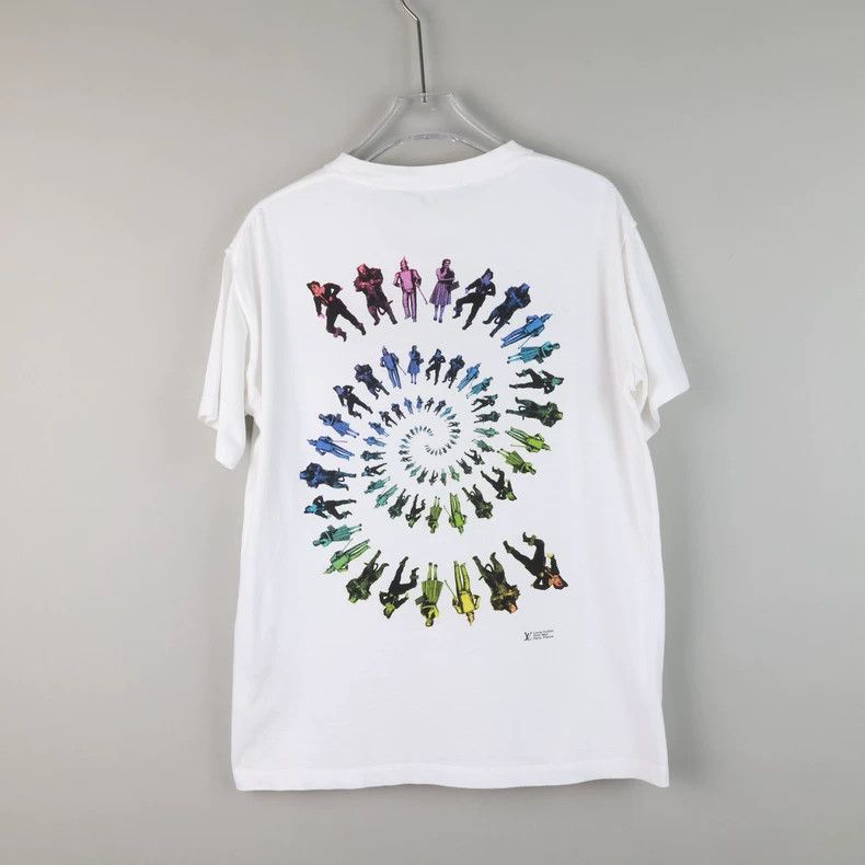 Louis Vuitton Louis Vuitton Embroidered Swirl White T-Shirt Short Sleeve Size US M / EU 48-50 / 2 - 4 Thumbnail