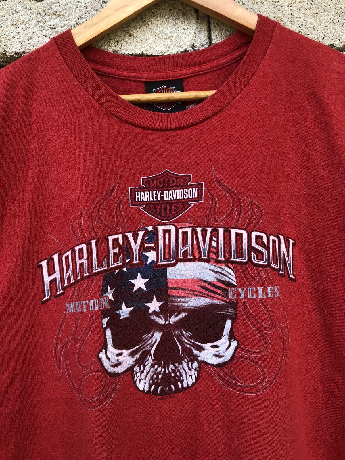 Harley Davidson Vintage Y2K Harley Davidson Of Atlanta Georgia Backhit Tee Size US XL / EU 56 / 4 - 5 Thumbnail