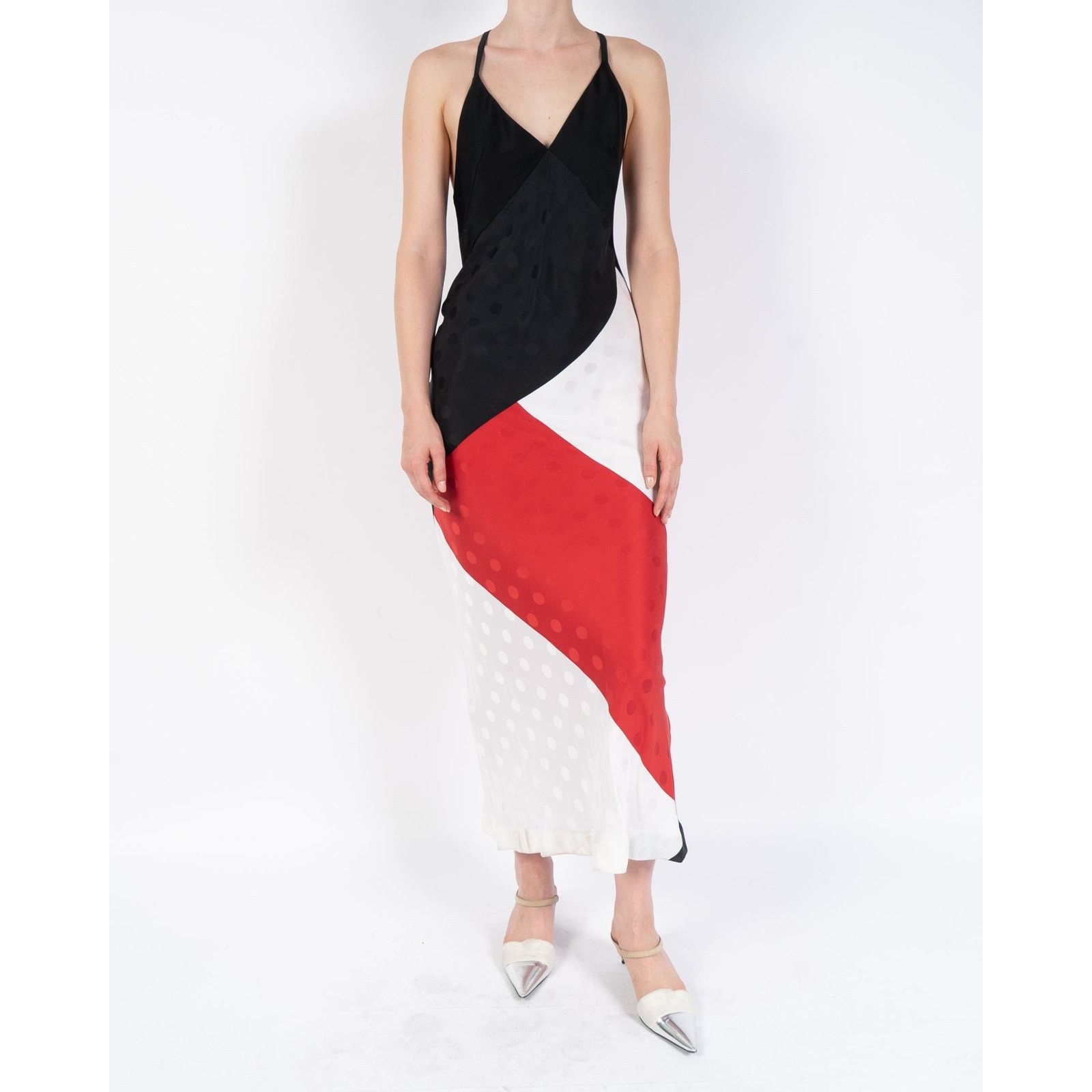 Haider Ackermann FW19 Multicolor Polkadot Silk Dress Sample Size S / US 4 / IT 40 - 1 Thumbnail
