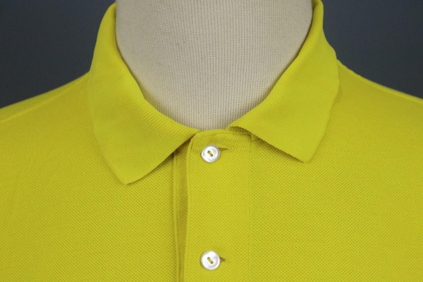 Lacoste Lacoste Yellow Cotton Collared Popover Polo Shirt Size 4 Size US M / EU 48-50 / 2 - 7 Thumbnail