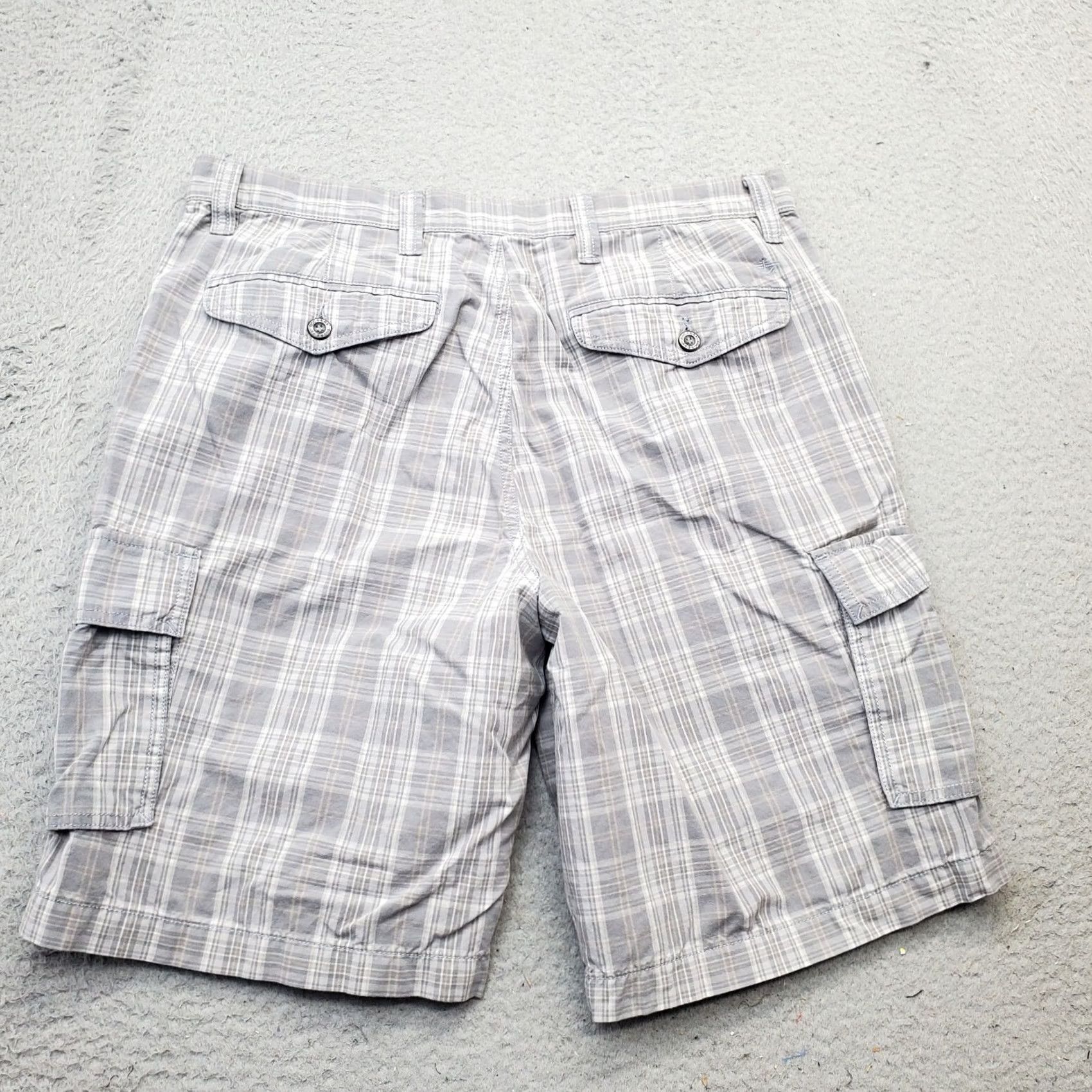 Dockers DOCKERS Cargo Shorts Mens Size 34 Multi Plaid Relaxed Cargo Beach 10" Inseam Size US 34 / EU 50 - 2 Thumbnail