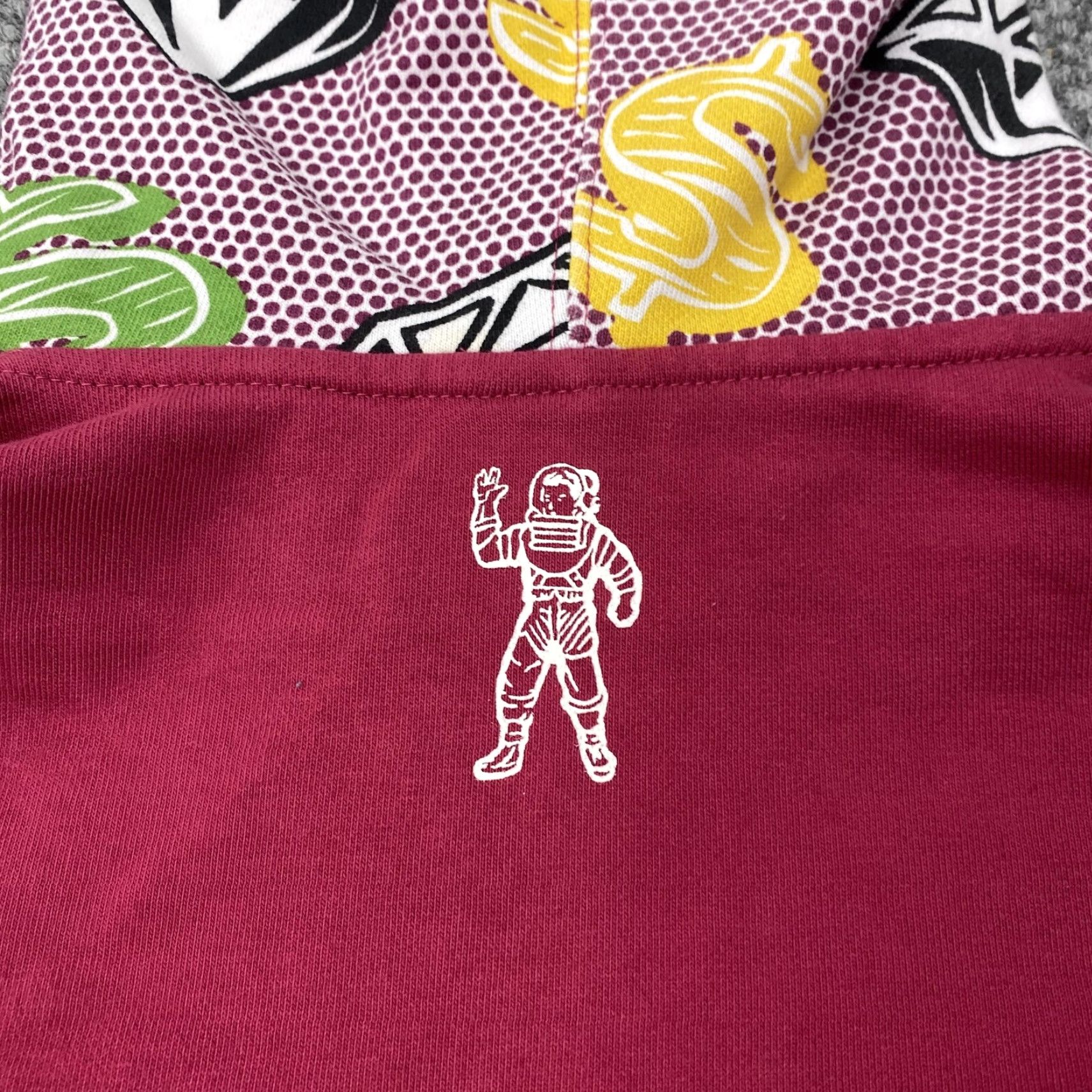 Billionaire Boys Club Billionaire Boys Club Hoodie Mens Small Burgundy Pullover Graphic Print Astronaut Space Logo Knit Pockets Hooded Size US S / EU 44-46 / 1 - 7 Thumbnail