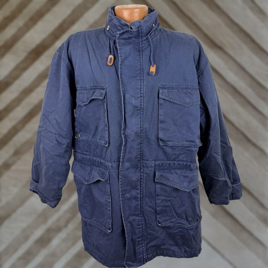 Vintage VINTAGE Benchline Parka Jacket Mens M Navy Plaid Lined Full Zip Hooded Insulated Pockets 90s Retro 80s Casual Size US M / EU 48-50 / 2 - 1 Thumbnail