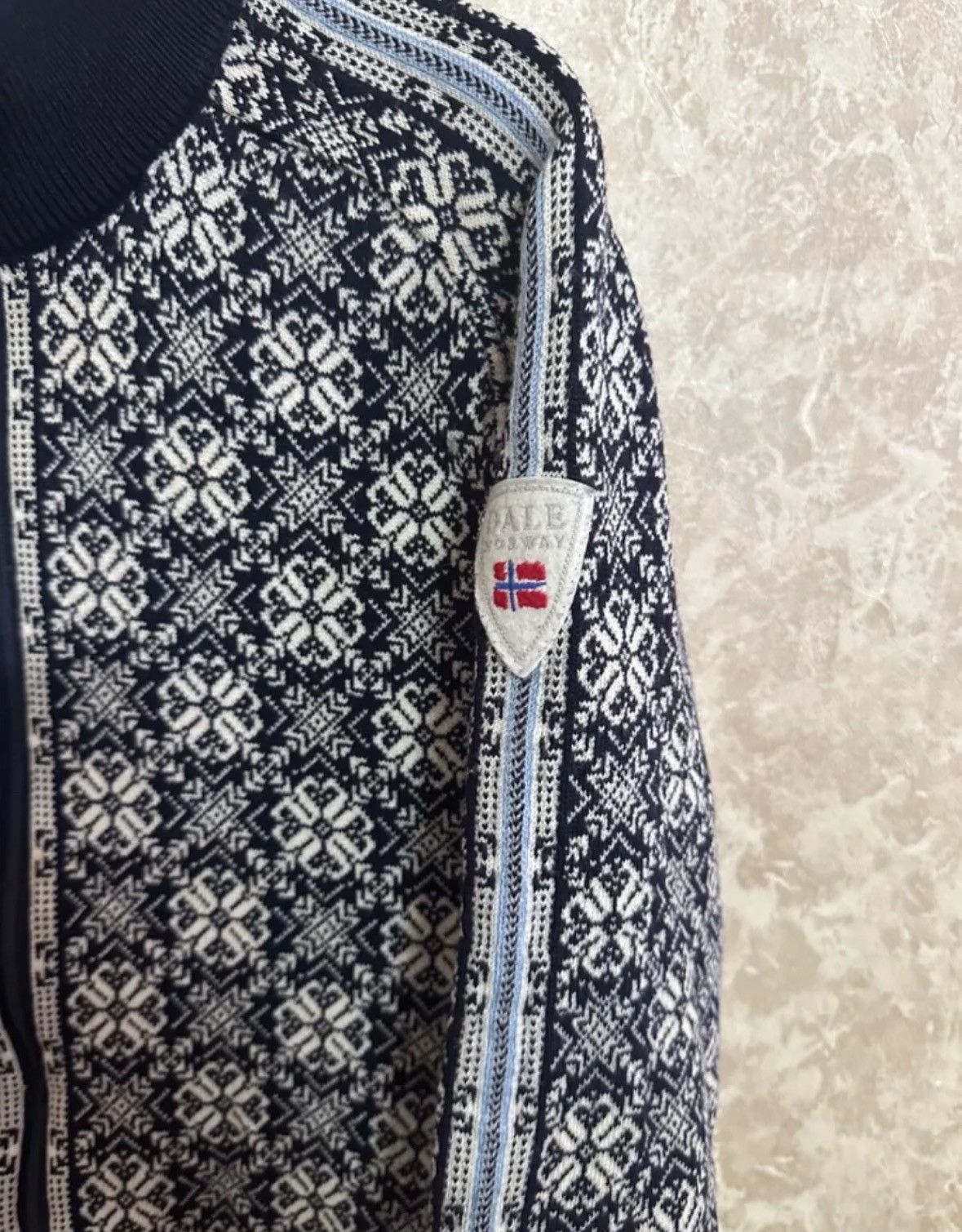 Vintage Dale of Norway Christiania merino full zip sweater size S Size S / US 4 / IT 40 - 2 Thumbnail