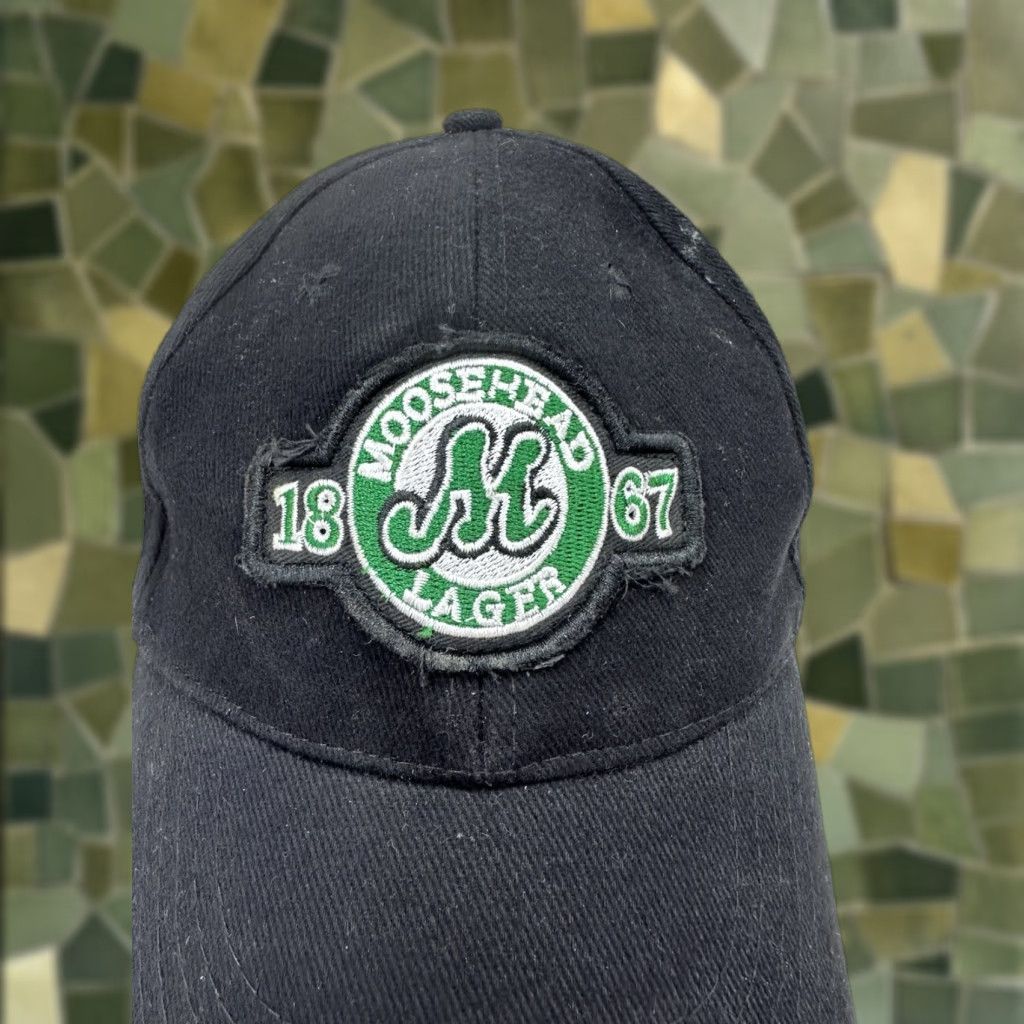 Logo 7 Unbranded Moosehead Lager Baseball Hat Embroidered M 1867 Logo Black Cap | Baseball Cap | Men | One Size | Black | 90s Outdoor Size ONE SIZE - 1 Thumbnail