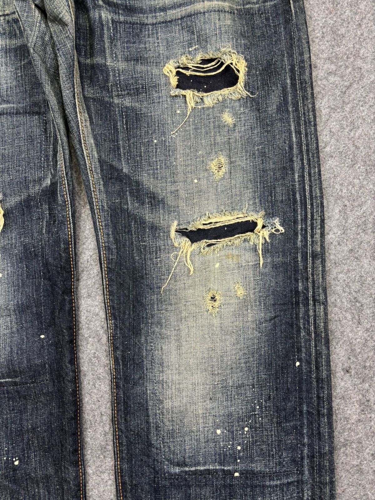 Edwin 💥Rebel Patchwork💥Edwin Painter Distressed Denim F772 Size US 32 / EU 48 - 7 Thumbnail