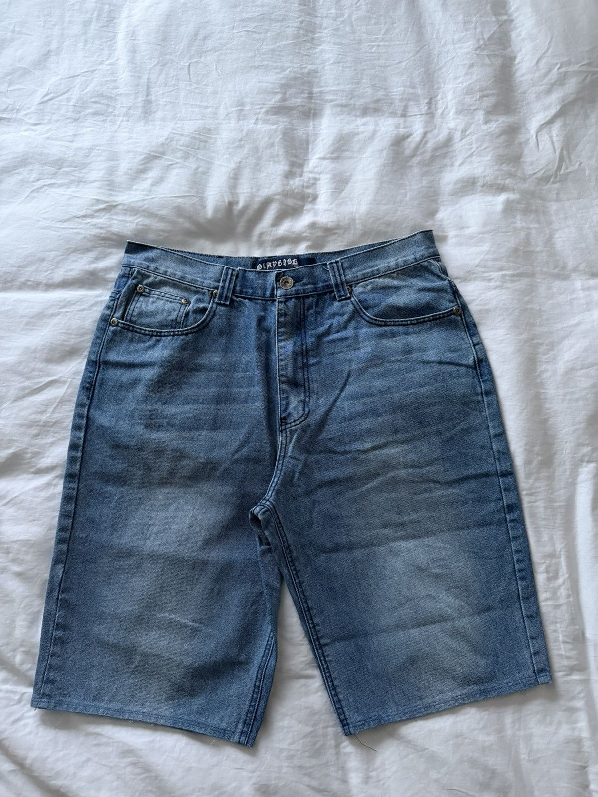Vintage Vintage Denim Shorts Size US 33 - 1 Thumbnail
